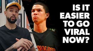 Austin Rivers on the difference between basketball coverage now vs the mixtape era of the early 2010s: "I don't want to say it's easier to go viral now but there's so much access. We watch everything. Everything is on recorded. Every event and tournaments, there's a million mixtapes and different companies. Media in sports has quadrupled all the way to grassroots level. Going viral now might not hit as hard now vs then because back then you only went viral if you were one of the heavy hitters." 