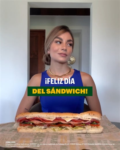 18K views · 50 reactions | El Día del Sándwich se celebra con Subway®   #DíaDelSandwich #Subway #SubwayMéxico | SUBWAY México | Facebook