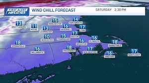 Wind gusts up to 35 mph on cold Saturday