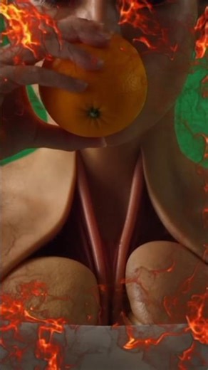 3d anamation video orange #3danatomy #medicalc #apple #orange #shortsfeed