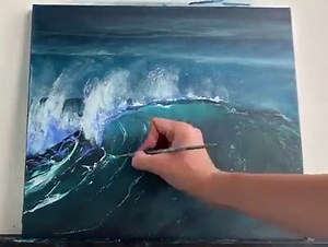 So excited to tell you guys that we have Alesia back on my YouTube channel teaching you guys how to paint this splashing wave using acrylics! The full step-by-step lesson is available here: https://m.youtube.com/watch?v=EDj1AhL9Qu4&t=130s Be sure to check out Alesia’s artworks it’s amazing what she is able to do using mostly acrylics 🎨🙌 https://m.facebook.com/AlesiaHabovychArt/? | Feliks K