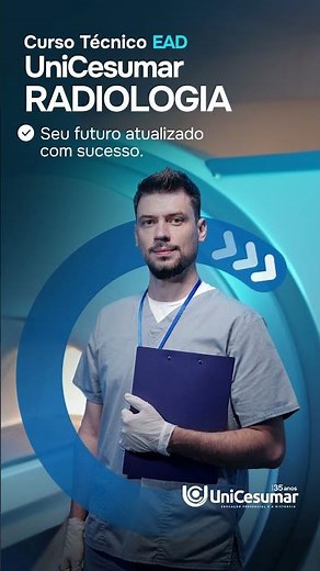 Atualize seu futuro com o curso Técnico em Radiologia EAD.