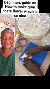 15K views · 195 reactions | Beginners guide on How to make gum paste flower which is so nice | Irresistiblecake/funnyv | Facebook