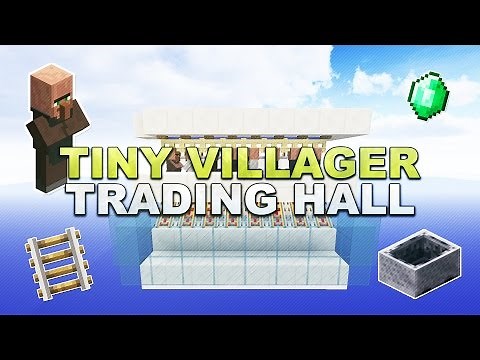 Minecraft - Tiny Villager Trading Hall (1 Wide) - Tutorial