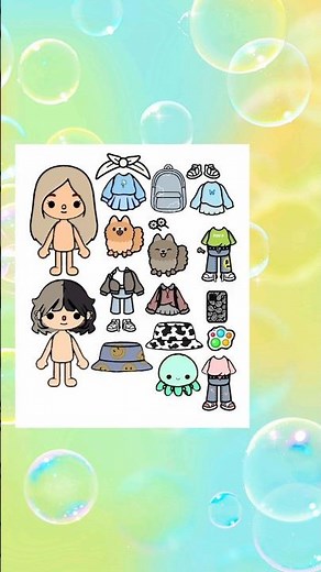 Paper Doll Toca Life #craft #crazy #cute #diycrafts #tocaboca #tocalife