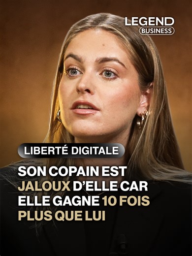 Son copain est jaloux d'elle car elle gagne 10 fois plus que lui ⬆️ L'interview complète est dispo sur YouTube et toutes les plateformes de podcast 🔥 Collaboration commerciale avec @jutoune #legend #legendmedia