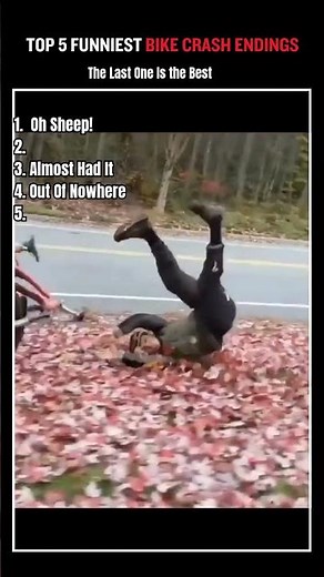Top 5 Funniest Bike Crash Endings