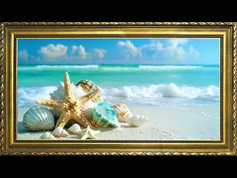 Beach Screensaver 4K | Free Framed TV Art Screensaver | Summer Ambience | Beautiful Screensaver