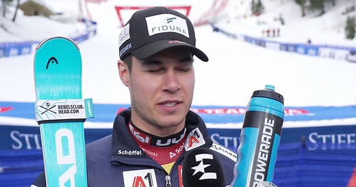 Lukas Feurstein nach Premieren-Sieg im Super-G beim Weltcupfinale: "Jetzt wird nur noch gefeiert"
