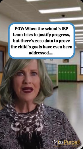 44 reactions | POV: When the IEP team says your child is “making progress,” but can’t show any data to prove the goals were even worked on. No progress monitoring. No work samples. No updates. Just ✨ vibes ✨. Parents, always ask for data. If it’s not documented, it didn’t happen. #IEPGoals #SpecialEducation #IEPMommy #504Plan #ParentAdvocate #DataMatters #ProgressMonitoring #SPEDTruths #KnowYourRights #IEPAdvocate | MissPurcell | Facebook