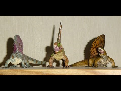 110. Collecta Edaphosaurus and Dimetrodon Review and Papo Dimetrodon Revisited