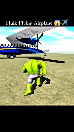 Hulk Flying Airplane 😱✈️ in Indian bike driving 3d #viral #indianbikedriving3d #viralshort #shorts