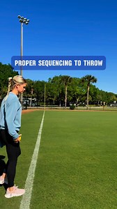 Proper throwing sequence can really make a difference in accuracy and power of your throws. Making sure everything flows is very important. •Ball should start to separate out of the glove as you’re turning your body. •Ball should be back and ready to throw (palms down, elbows up) before your front foot hits. •Weight will transfer forward as you go to release. Think like your back leg and throwing arm are on a string. Both will release forward around same time. #softball #baseball #throwing #thro