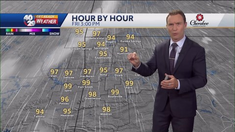 Arkansas' current heat wave peaking soon