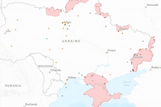 An interactive map of 4 years of war in Ukraine