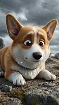 Corgi & Agile Squirrel's Cliff Edge Adventure: Epic Teamwork Leap!