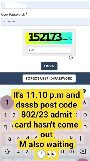 dsssb ldc admit card 802/23 #dsssb #admitcard #govtexam