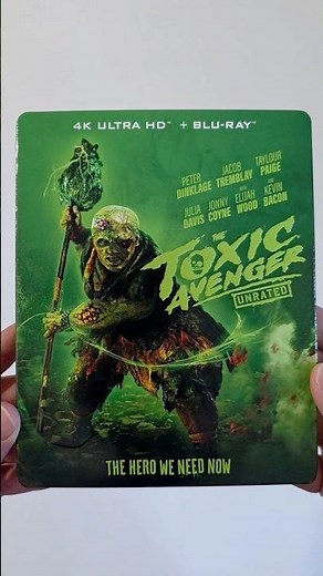 The Toxic Avenger 4k Blu-ray Movie Steelbook #physicalmedia #movies #bluray #dvd #horror