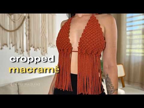 TOP DE MACRAME PARA O CARNAVAL | Passo a passo fácil para vender muito!