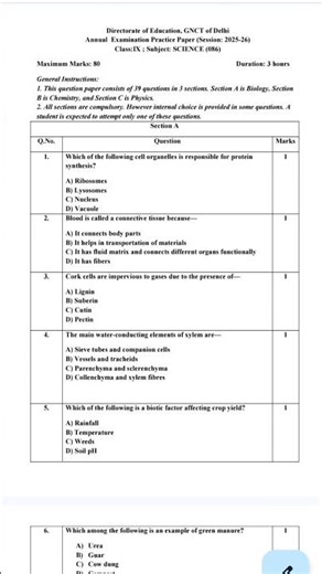 Class 9th science important sample paper ! #class9th #viral