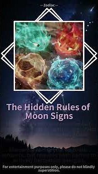 [Zodiac] The Hidden Rules of Moon Signs That 90% of People Don't Know #zodiacsigns #zodiactraits