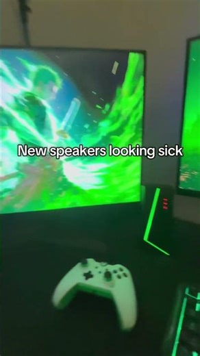 New RGB red dragon speakers #gaming #pcgaming #pcsetup #desksetup #speakers #pc #videogaming #gamer