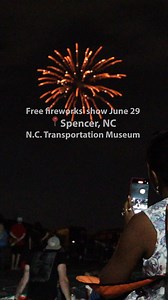 Fireworks Over Historic Spencer Shops is a free event at the N.C. Transportation Museum on June 29! Enjoy all kinds of family-friendly fun including: 🎆 A dazzling fireworks show 🎪 Inflatables 🎯 Lawn games 🖍️ Children's craft area 🌭 Food vendors 😄 And more! 📍 N.C. Transportation Museum: 1 Samuel Spencer Dr. Spencer, NC 28159 #Summer #SummerActivities #SummerFun #Fireworks #FireworksShow #Food #FoodVendor #FoodTruck #FamilyFun #DayTrip #KidsActivities #Kids #Parents #Parenting #Family #Fami