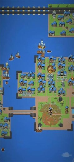 Beautiful custom PORT City🌍 Worldbox #worldbox #worldboxgodsimulator #worldboxgameplay