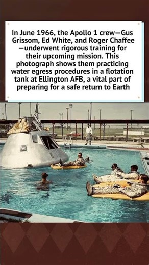 Apollo 1 Training (1966) #history