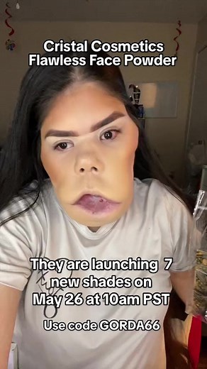773K views · 5.5K reactions | Cristal Cosmetics launching 7 new flawless face powder on May 26 at 10am PST. Remember to use code GORDA66 殺 | Gorda66 | Facebook