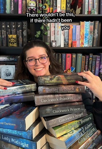 I owe my love for reading to the Shadowhunters series that helped start it all for me, and I continue reading to this day🥹📚 Also let’s ignore me struggling ok, that was 20 books to balance🤣 Do I have any other Shadowhunters girlies with me?? The Mortal Instruments definitely helped kickstart my reading journey but The Infernal Devices will be my forever favorite trilogy❤️ #shadowhunters #nostalgia #favebooks #bookstagram #bookrecommendations shadowhunters cassandra clare 2010 book nostalgia t
