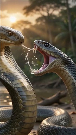 King Cobra vs Black Mamba Fight | Deadliest Snake Battle in the Wild 8K