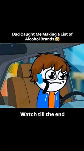 TN Cartoon on Instagram: "Dad Caught Me Making a List of Alcohol Brands! 🤫 The epic moment when you have to talk to your friend about your party plans (aka alcohol list) while your dad is sitting right next to you! 😂 Watch how this guy uses a secret code to order Godfather, Bacardi, Smirnoff, Johnnie Walker & Antiquity Blue without his father knowing... until the very end! 😅P.S. $8 PM$ ka matlab $8 PM$ hi hota hai! #viralshorts #cartoon #comedyvideo #alcoholbrands #partyhacks #secretcode #ind