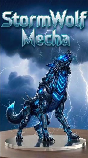 STORMWOLF MECHA | Wolf to Robot Transformation🐺🤖 #shorts #viral #animaltransformation