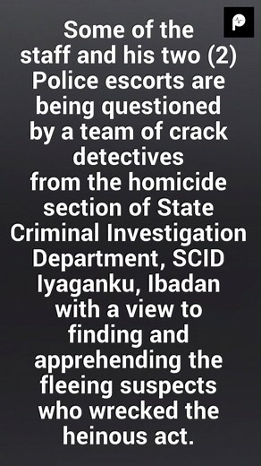 326K views · 962 reactions | Police explain why Oko Oloyun was killed Following the assassination of popular traditional medicine expert, Alhaji Fatai Yusuf, popularly known as Oko Oloyun, the Oyo Police Command says it has commenced an investigation into thr murder. What do you make of this story? . . #PulseNigeria #PulseWochitNews #OkoOloyun | Pulse Nigeria | Facebook