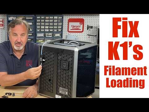 Fixing The Filament Loading On Creality K1 Series 3D Printers