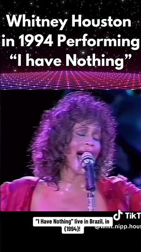 Whitney Houston "I Have Nothing" 1994!