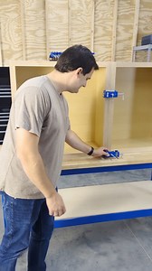 The Kreg Cabinet Face Frame Clamp helps you get your cabinets perfectly aligned and flush when hanging them on the wall. If you're installing cabinets soon, be sure to check these out! https://bit.ly/3AXeR9Y | Kreg Tool