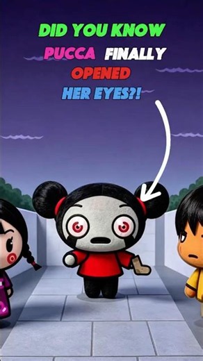 Did you know Pucca finally opened her eyes?