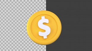 3D Animated Coin Icon