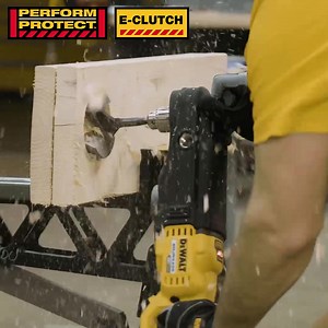 Stay safe on the job with the THE DEWALT PERFORM & PROTECT™ System. The Anti-Rotation E-CLUTCH® helps minimize sudden torque reaction in drills by detecting the motion of the tool and shutting it down in potential bind-up situations. #DEWALT #DEWALTTough #PerformAndProtect #Safety #Construction #Jobsite #JobsiteSafety | DEWALT