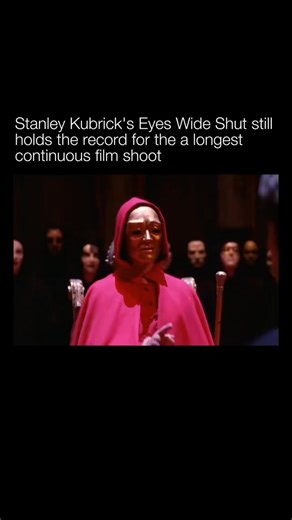 Explaining a Movie on Instagram: "Stanley Kubrick’s Eyes Wide Shut is known for an unusually long production, with principal photography stretching for well over a year and developing a reputation as one of the longest continuous shoots for a narrative feature. Kubrick’s process was meticulous. Scenes were rehearsed, repeated, and refined through extensive takes until the blocking, timing, and emotional temperature were exactly where he wanted them. That level of control shows up on screen in th