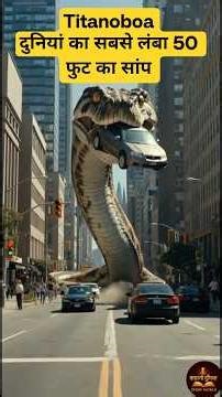 Titanoboa🐍 – The longest snake on Earth | 50 Feet Giant Snake | Largest Snake Ever #snakefacts