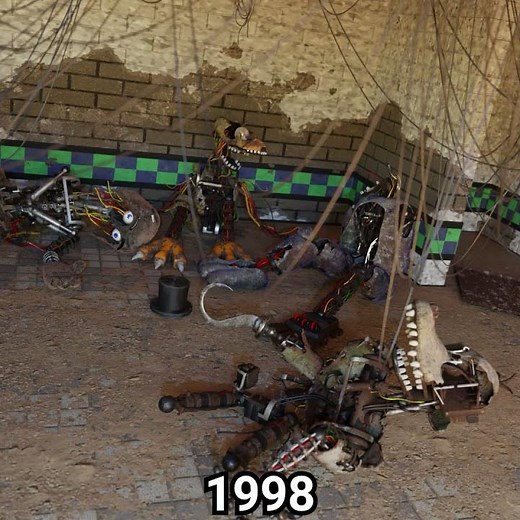 FNAF Movie Withered Animatronics over the years