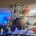 Helium Tank for Balloons At Home 14.9 Cu Ft Helium Tank, 50 Balloons and White Ribbon, 12 Silver Balloon Weights, Balloon Tie Tool and Flower Clips