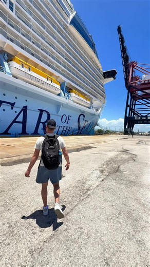 This was the craziest thing I’ve ever done on a cruise ship… 🤯 Crowns Edge, found on the Icon-Class (Icon and Star of the Seas) blew my mind away. With just a rope holding you over 150ft about the ocean, it sure is an adrenaline rush. 😮‍💨 Would you do this? 🤔💭 #cruiseship #cruising #fyp #travel #ship_facts
