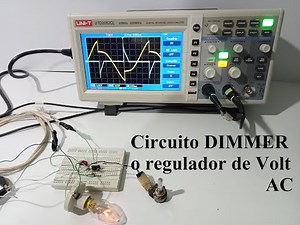 Triac y aplicacion Dimmer. Variar velocidad de motor e intensidad de luz.