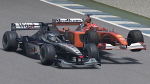 192K views · 1.6K reactions | Michael Schumacher vs Mika Häkkinen - Ferrari F2001 vs McLaren-Mercedes MP4/16 - F1 2001 at Hockenheim | Raceluxius Horizon | Facebook