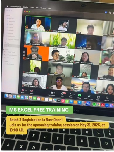 Microsoft Excel Free Training Registration Open