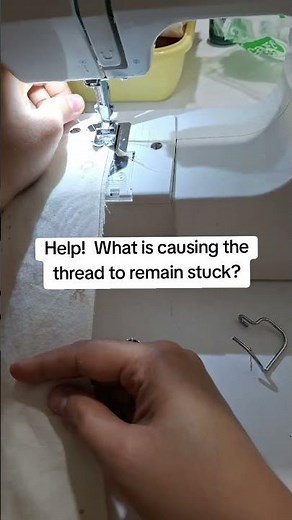 SINGER M1000|THREAD KEEPS ON STUCK #sewing #youtubeshorts